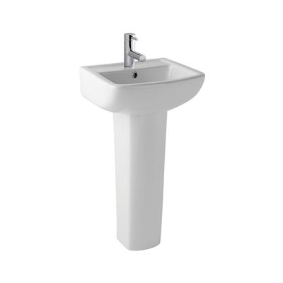 Andelle 43cm x 42cm 1 Tap Hole Ceramic Basin with Overflow - White