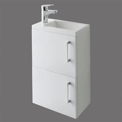 Oslo 390 Double Height Wall Hung Door Unit White