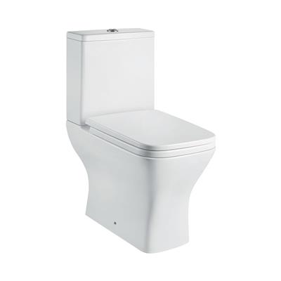 Wingrave II Close Coupled Rimless WC Pan with Fixings - White