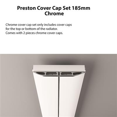 Preston Cover Cap Set 185mm Chrome
